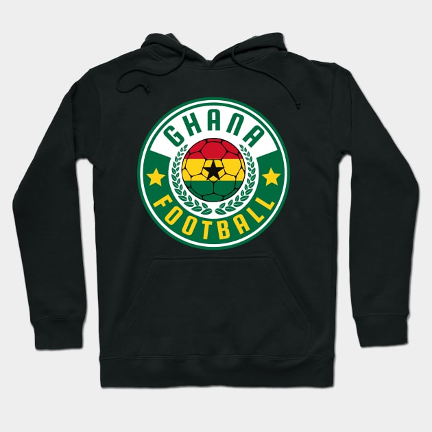 Ghana Football Hoodie by footballomatic